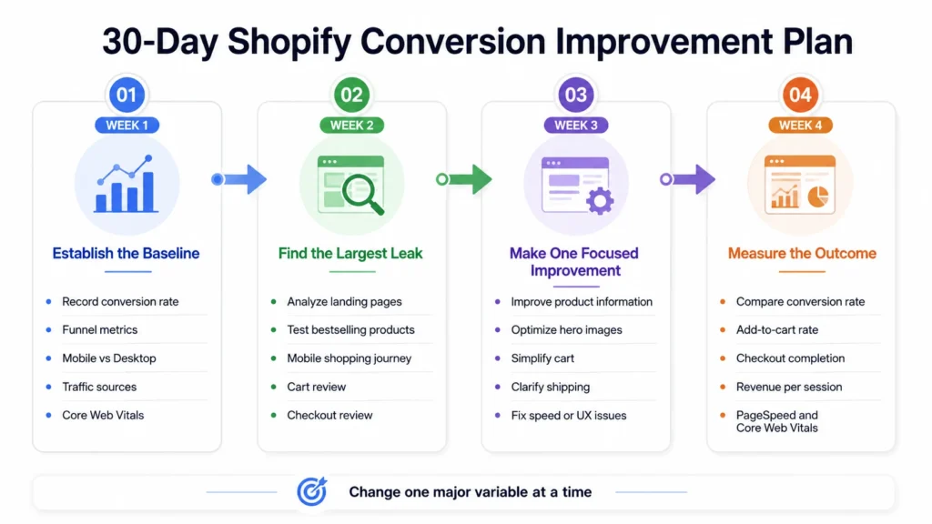 30-Day Shopify Conversion Improvement Plan