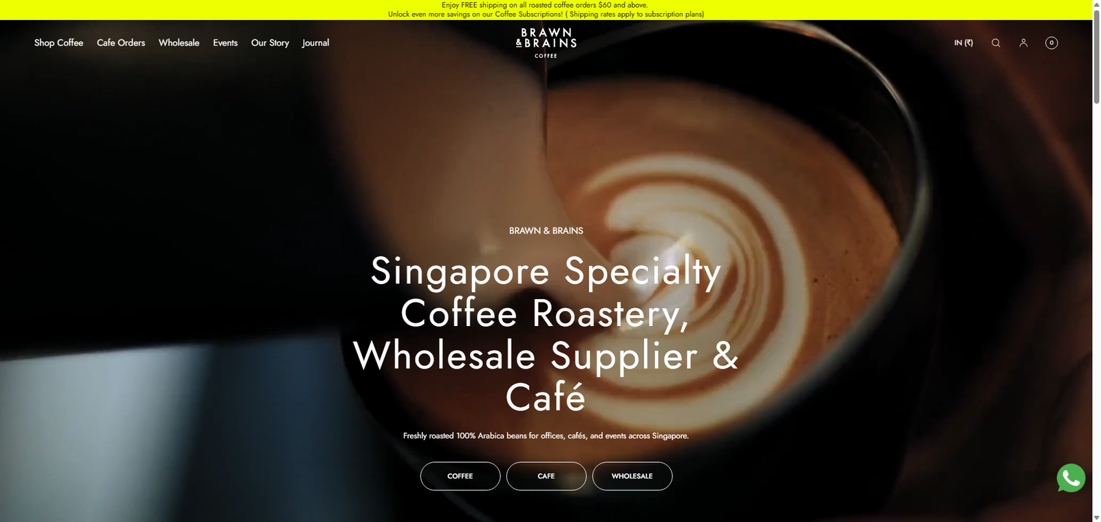 Homepage screenshot