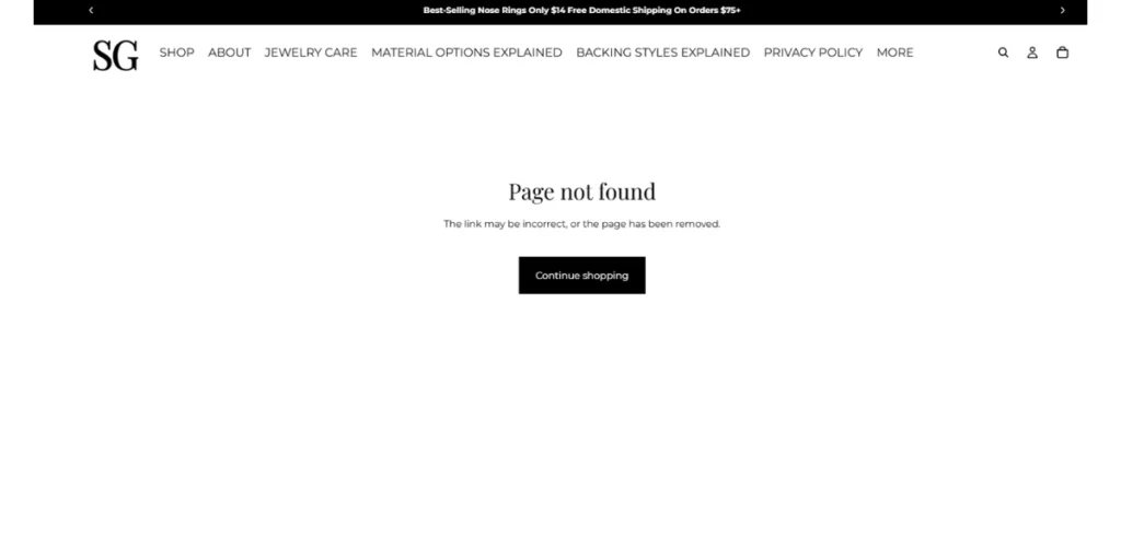 Broken Links and 404 Errors