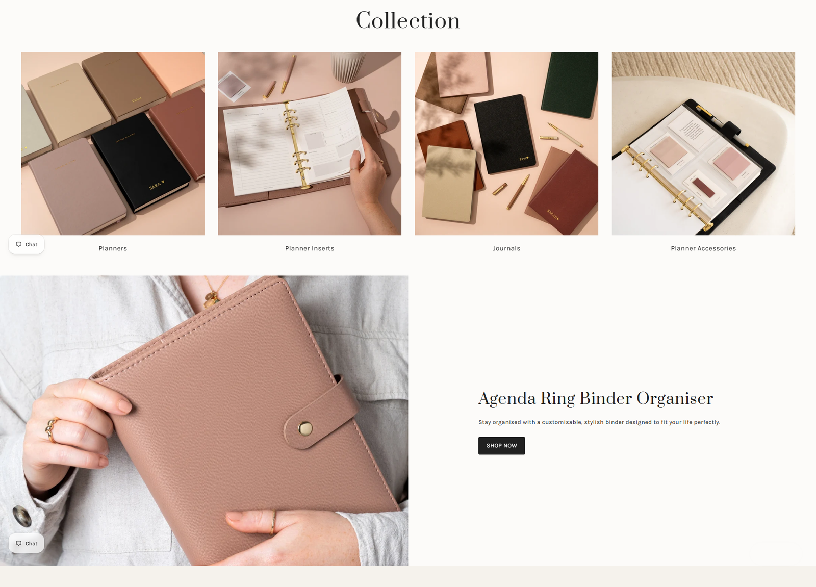 Homepage screenshot