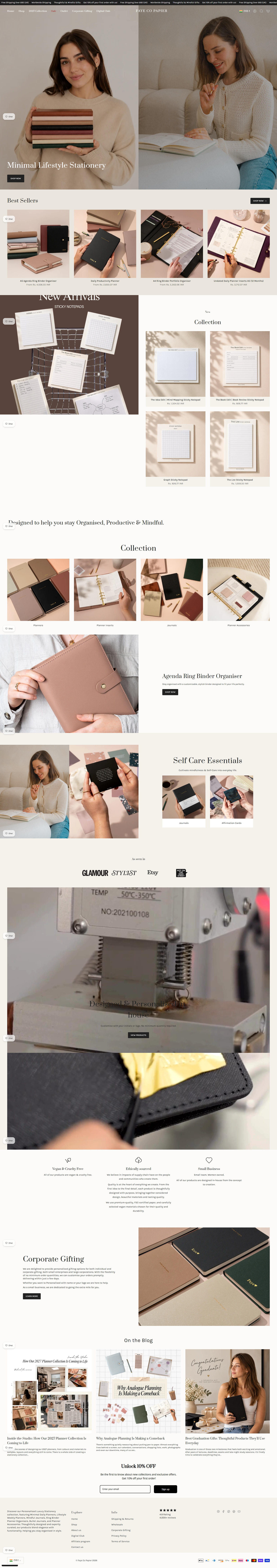 Client Project 01 — finished Shopify storefront, full page