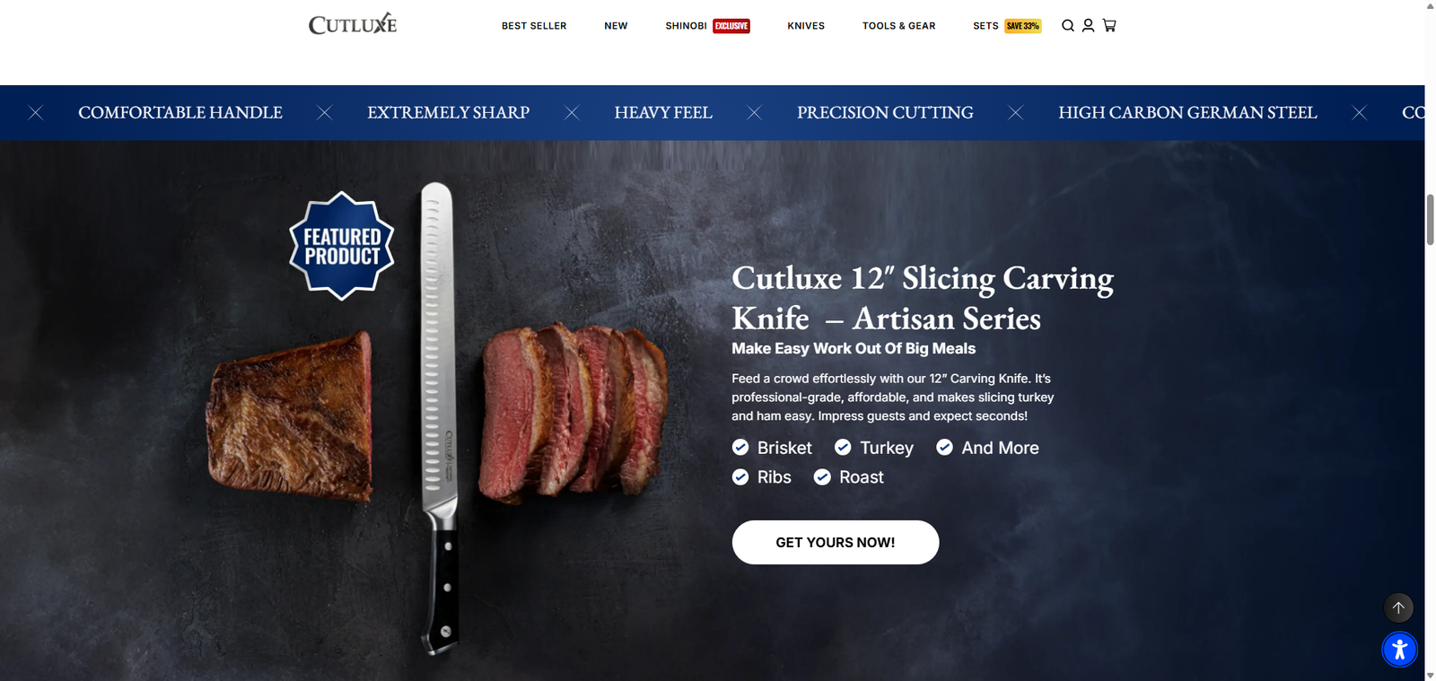Homepage screenshot