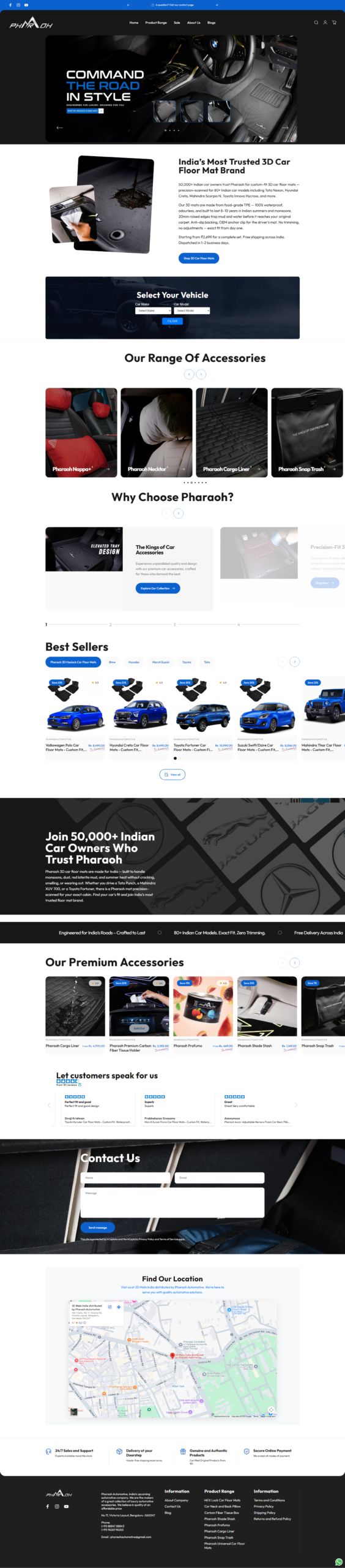 Client Project 01 — finished Shopify storefront, full page
