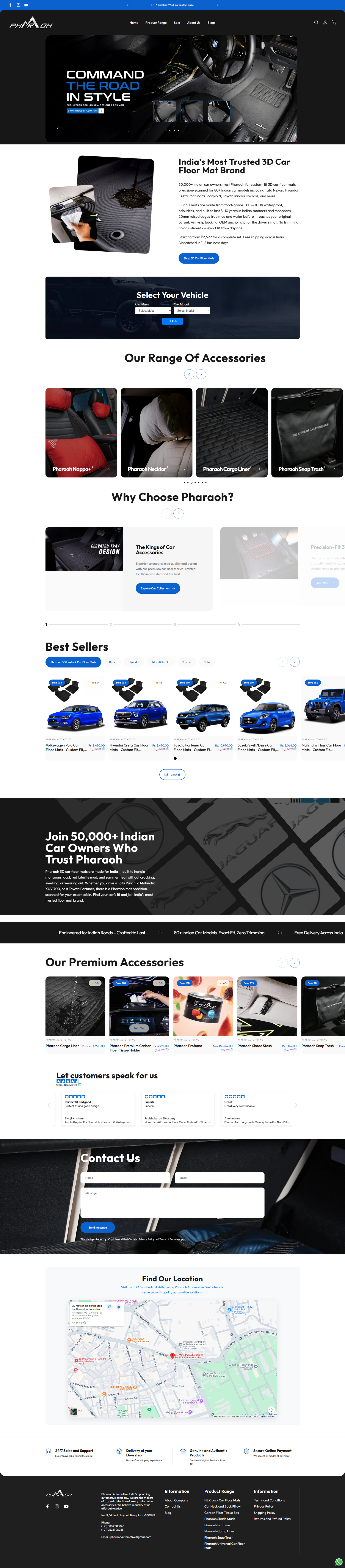 Client Project 01 — finished Shopify storefront, full page