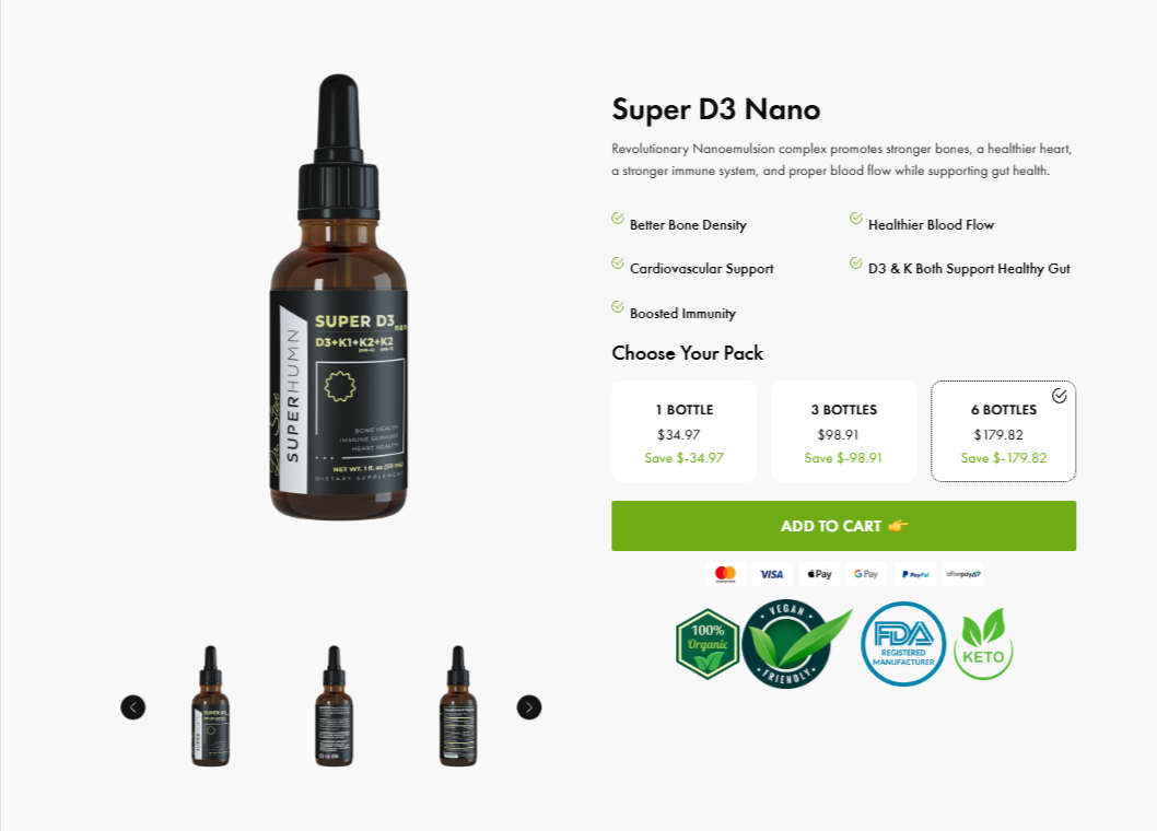 Product detail page screenshot