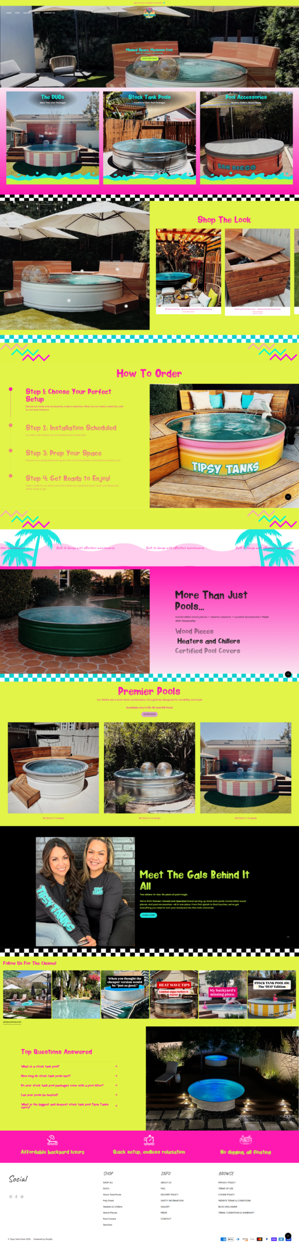 Client Project 01 — finished Shopify storefront, full page