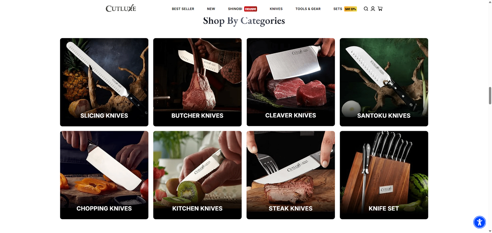 Mobile storefront screenshot