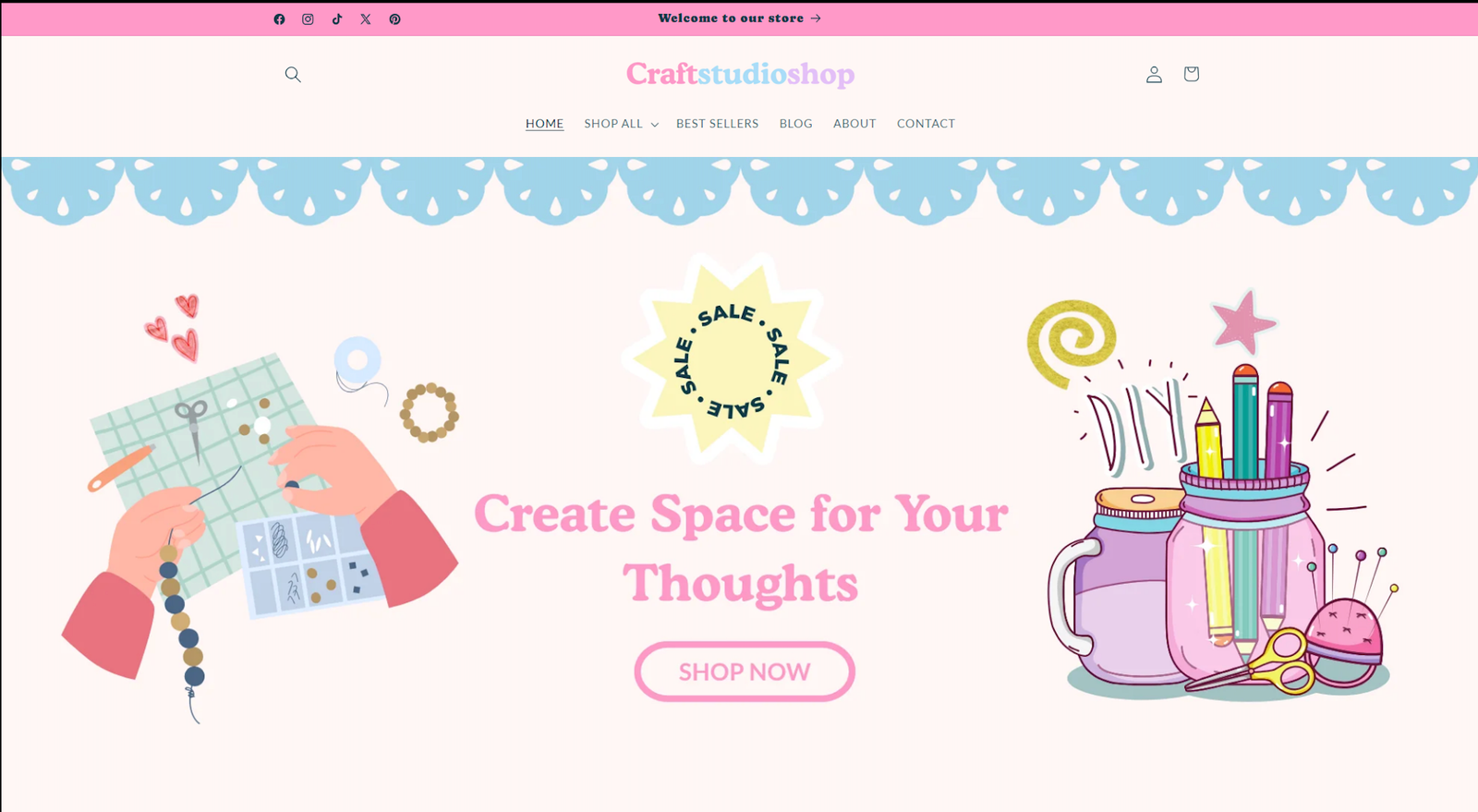 Illustrative individual Shopify sections; replace with your sections image